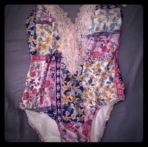 NWT Anthropologie Halter One Piece Size Medium